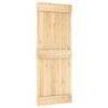 vidaXL Sliding Door with Hardware Set 31.5"x82.7" Solid Wood Pine