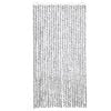 vidaXL Fly Curtain Light Grey and Dark Grey 39.4x78.7" Chenille