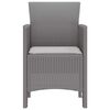 vidaXL Garden Chair 2 pcs Light gray 53 x 49 x 85 cm PP