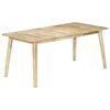 vidaXL Dining Room Natural Solid mango wood 70.9x35.4 in