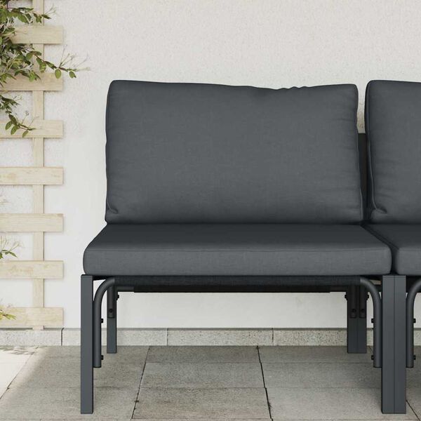 vidaXL Outdoor Furniture Anthracite 31.50 x 31.50 x 27.95 in Steel