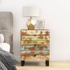 vidaXL Bedside Cabinet Multicolor Reclaimed wood, engineered wood, metal
