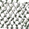 vidaXL Willow Trellis Fence 5 pcs with Artificial Leaves 70.8"x35.4"