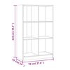 vidaXL Bookcase 27.6"x13"x43.3" Solid Wood Pine