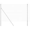 vidaXL Fence with Posts Silver 59.1" x 984.3" Steel