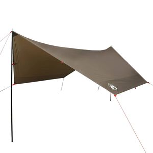 vidaXL Camping Tarp Brown 181.9x120.5x83.1" Waterproof