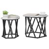 vidaXL Side Table 2 pcs Grey sonoma 19.7" x 19.7" x 15.7