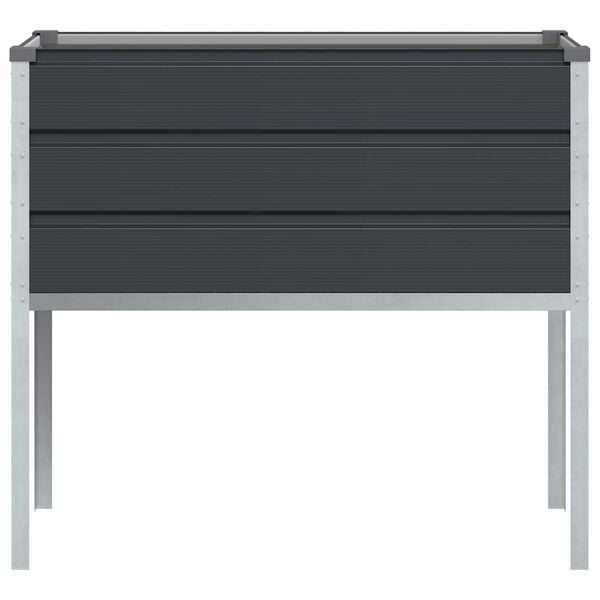 vidaXL Planter Anthracite 100 x 45 x 90 cm Galvanised Steel
