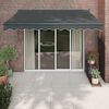 vidaXL Automatic Retractable Awning Anthracite 9.8x8.2'