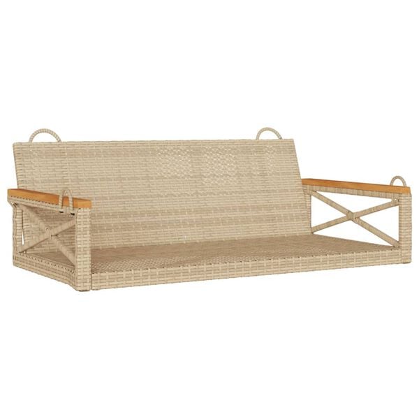 vidaXL Patio Swing Bench Beige