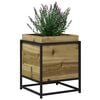 vidaXL Garden Planter Brown Vacuum pressure treated pine wood, steel