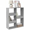 vidaXL Book Cabinet Grey Sonoma Engineered wood Medium Book Cabinet