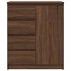 vidaXL Sideboard Brown oak Engineered wood Medium Sideboard