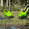 vidaXL Camping Chair Green Steel and 600D polyester with PE coating