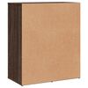 vidaXL Sideboard Brown Oak Engineered Wood Medium Storage Sideboard