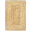 vidaXL Area Rug Natural Braided jute and cotton 31.5x63 in Durable
