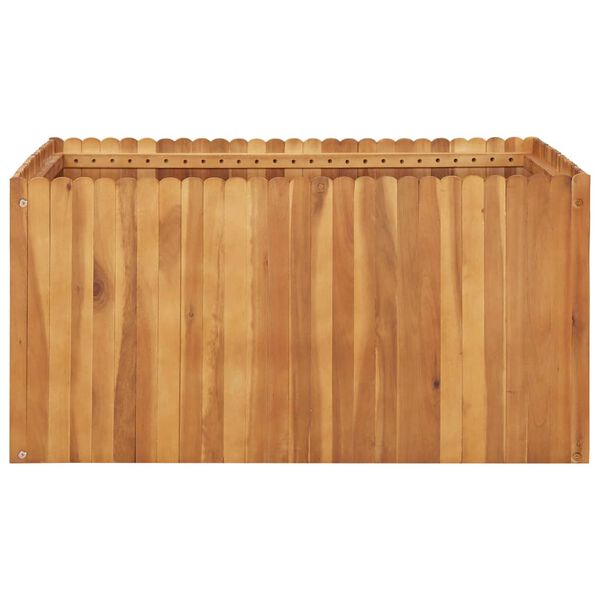 vidaXL Raised Bed Natural Wood Color Solid Acacia Wood