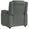 vidaXL Massage Recliner Chair Dark gray Polyester Single