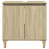 vidaXL Bathroom Furniture Set Sonoma Oak Engineered wood Compact
