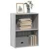 vidaXL Bookcase Grey Sonoma Engineered wood Compact Bookcase
