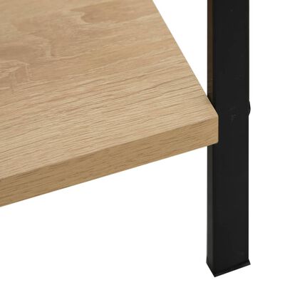 vidaXL 5-Layer Book Shelf Oak 23.6"x10.9"x62.4" Engineered Wood