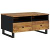 vidaXL Coffee Table 31.5x21.3x15.7" Solid Wood Mango&Engineered Wood