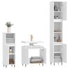 vidaXL Bathroom Furniture Set White Engineered wood, metal Medium