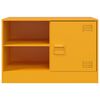 vidaXL TV Cabinet Mustard Yellow Cold-rolled steel Medium TV Cabinet