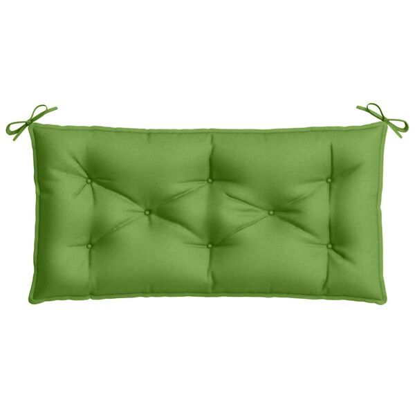 vidaXL Garden Bench Cushion Melange green 100% polyester 39.4 x 19.7 in