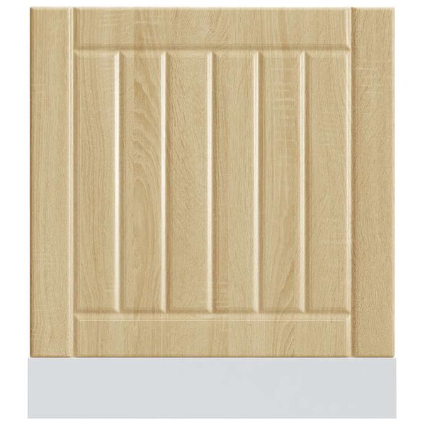vidaXL Dishwasher Panel Sonoma Oak Engineered Wood 23.6x0.6x26.4in