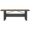 vidaXL Outdoor Dining Set Black, Natural Wood
