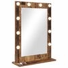 vidaXL Vanity Mirror with Mirror Sonoma Oak 27.56 x 19.69 x 7.09 in