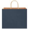 vidaXL Paper Bags 50 pcs with Handles Blue 12.6x8.7x9.4"