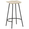 vidaXL Bar Stool Set of 2 Bleached wood and black metal