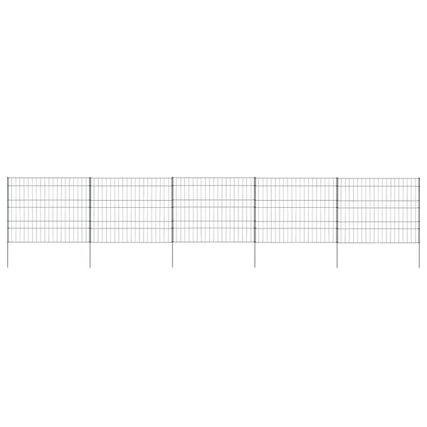 vidaXL Garden Fence Set 39.2"x31.4" Green