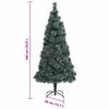 vidaXL Artificial Pre-lit Christmas Tree with Ball Set Green 70.9" PET