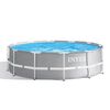 INTEX Pool Gray PVC Large Durable Above Ground Pool Round Modern