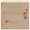 vidaXL Wall Cabinet Set of 2 Natural Pine Solid Pinewood Medium