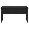 vidaXL Coffee Table Black Oak 31.50 x 19.88 x 16.34 in Engineered Wood