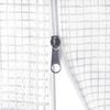 vidaXL Greenhouse White Polyethylene, galvanized steel 19.7x6.6x9.4 ft