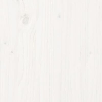 vidaXL Sideboard White 55.1"x13.8"x31.5" Solid Wood Pine