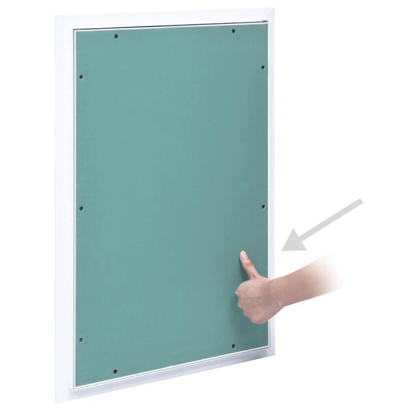 vidaXL Access Panel with Aluminum Frame and Plasterboard 11.8"x23.6"