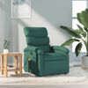 vidaXL Massage Recliner Chair Dark Green