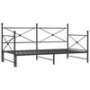 vidaXL Daybed With Trundle Black Steel Twin
