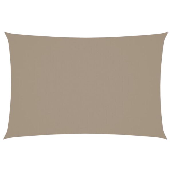 vidaXL Sunshade Sail Oxford Fabric Rectangular 6.6x13.1' Taupe