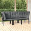 vidaXL Garden Lounge Set Black and Grey