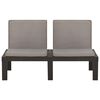 vidaXL Garden Lounge Set Grey Plastic Normal Seats 4 Garden Lounge Set