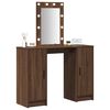 vidaXL Dressing Table Brown 40.16 x 12.99 x 53.15 in Engineered Wood