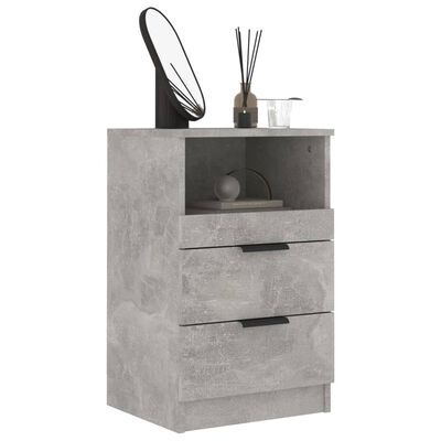 vidaXL Side Cabinets 2 pcs Concrete Gray Engineered Wood