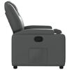 vidaXL Recliner Chair Gray Faux leather Standard size